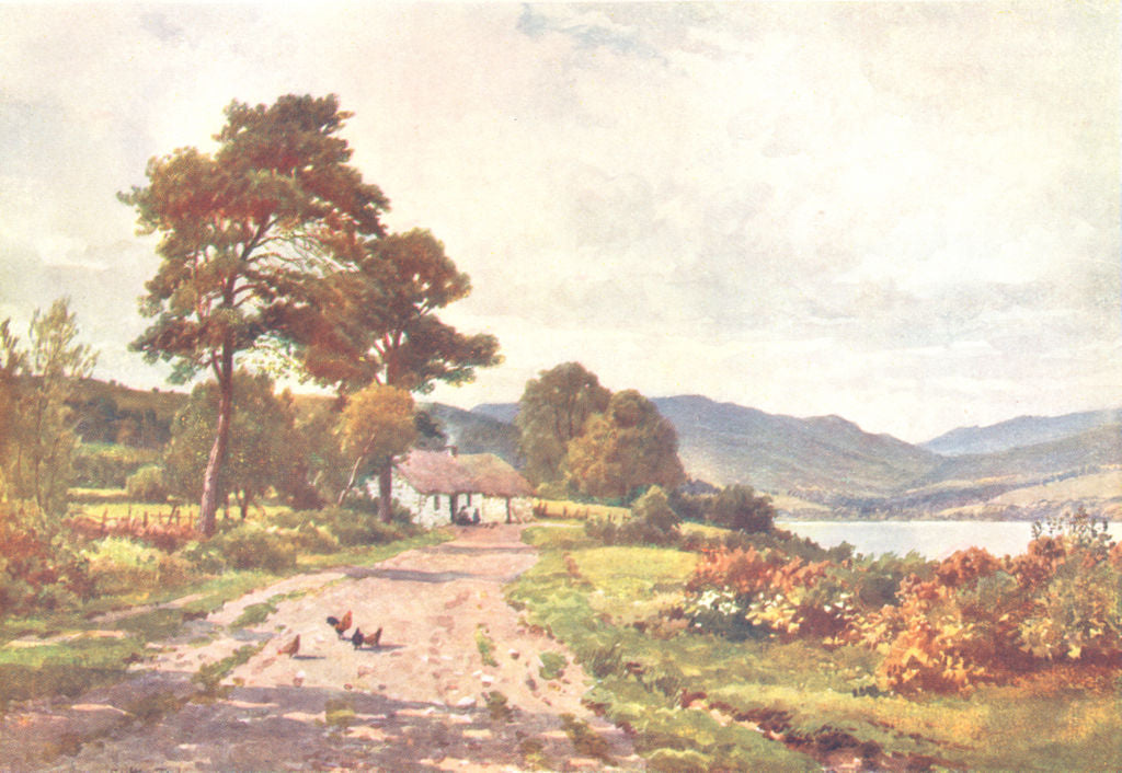 SCOTLAND. A Croft Taynuilt, Loch Etive, Argyll 1904 old antique print picture